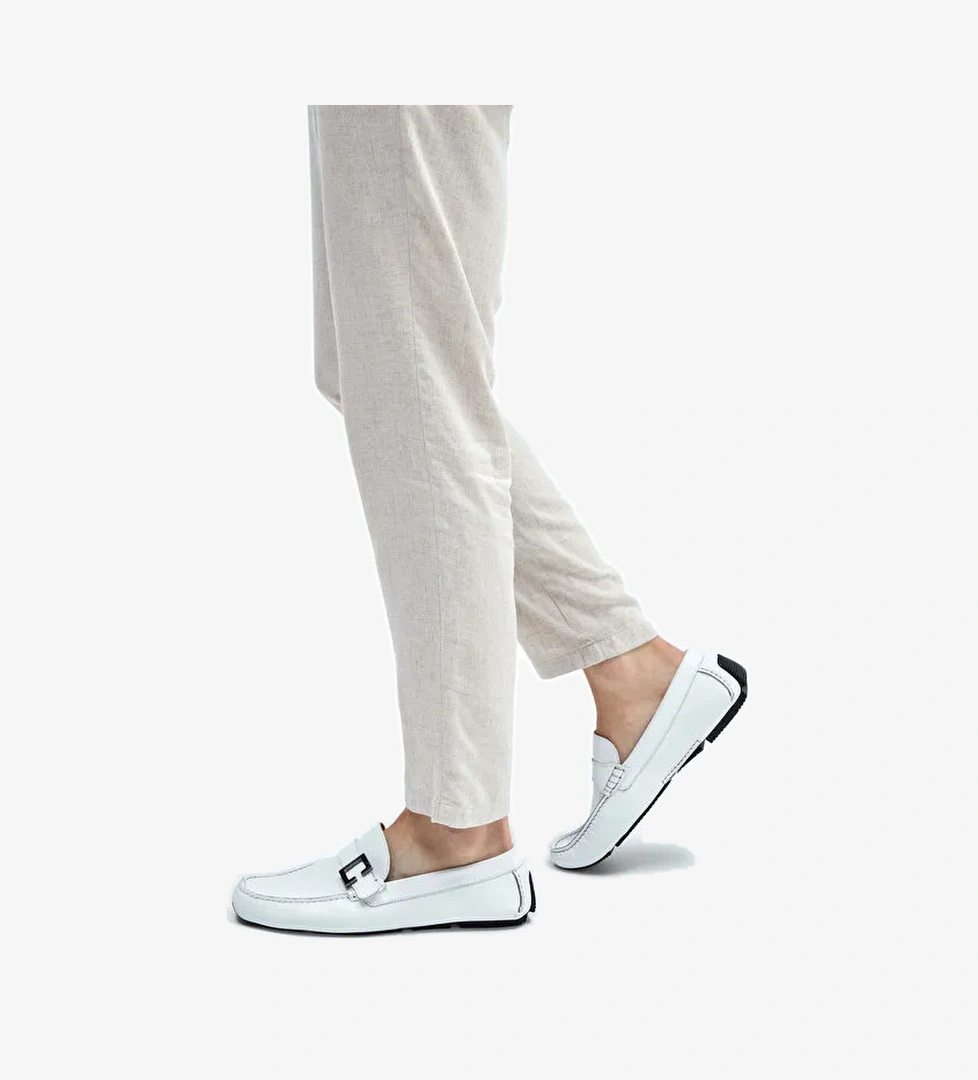 Rossi ROSSI Erkek Hakiki Deri Beyaz Loafer Ayakkabı Boyner'de! Beyaz - 1. görsel