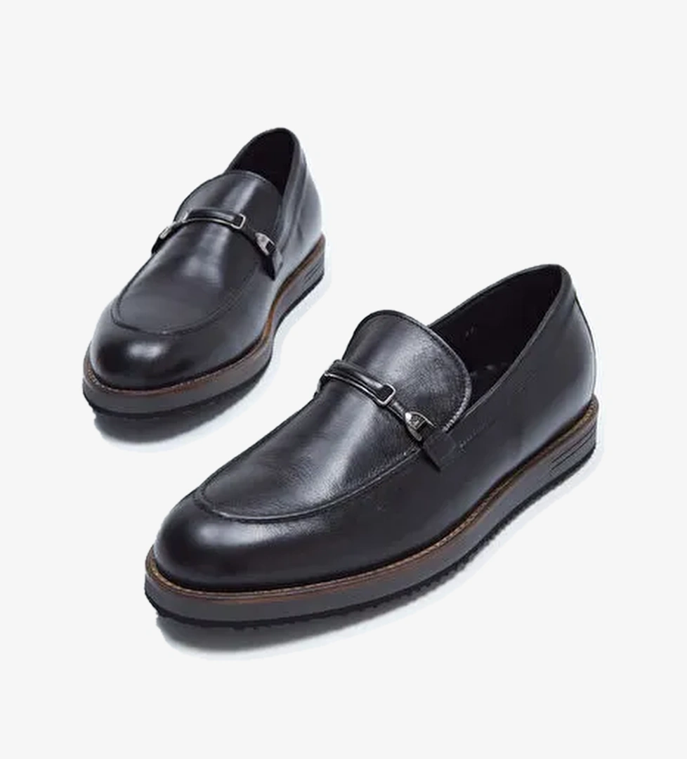 Mario Bruni Siyah Erkek Deri Loafer 104 64516-2 ERK AYK SK23/24 - Görsel 1