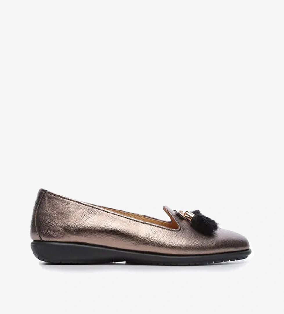 Relax Anatomic Bronz Kadın Deri Loafer 611 E1357-33 BN AYK - Görsel 1