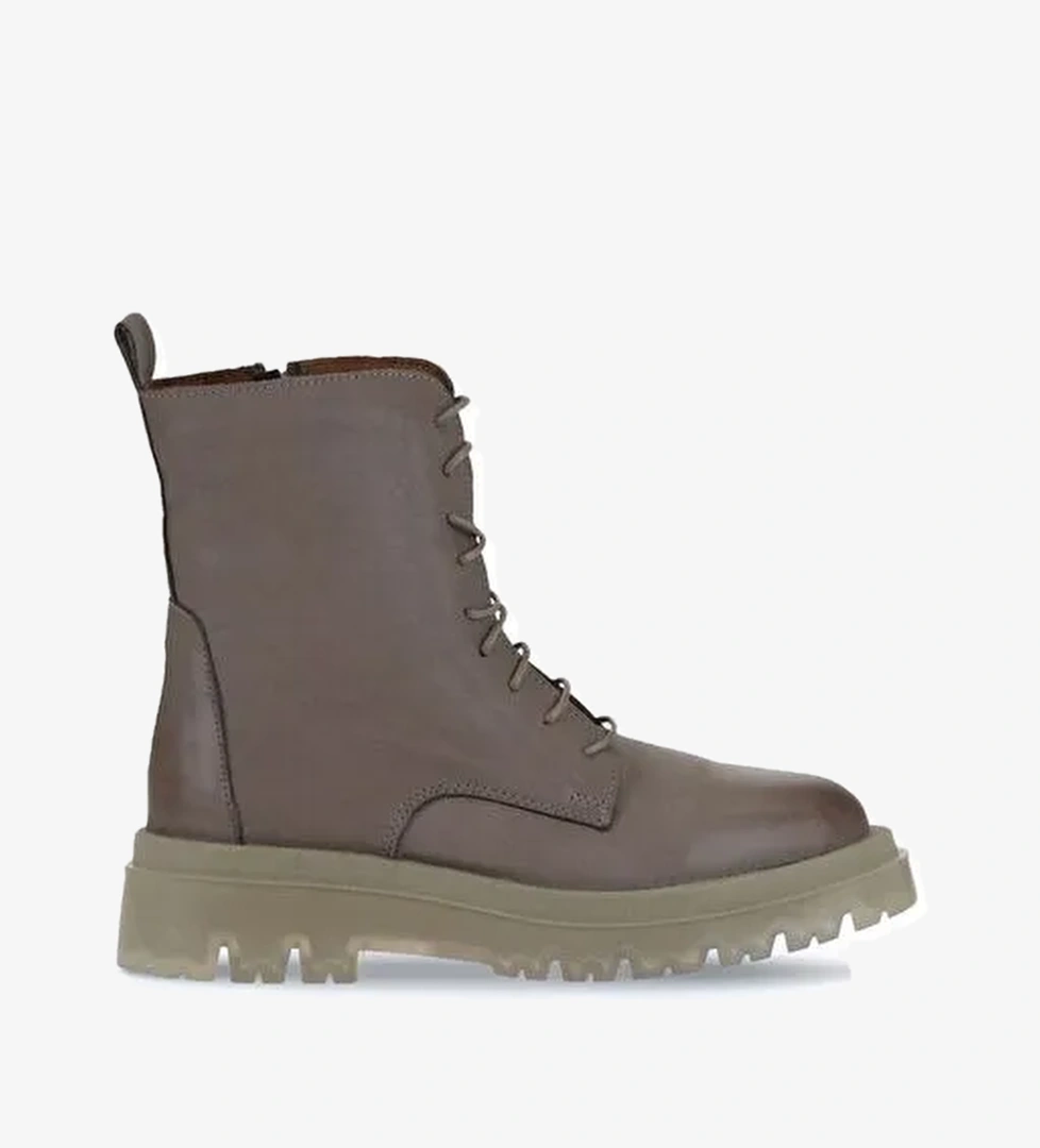 Bueno Shoes Vizon Açık Deri Kadın Düz Bot 01wv1500 - Görsel 1