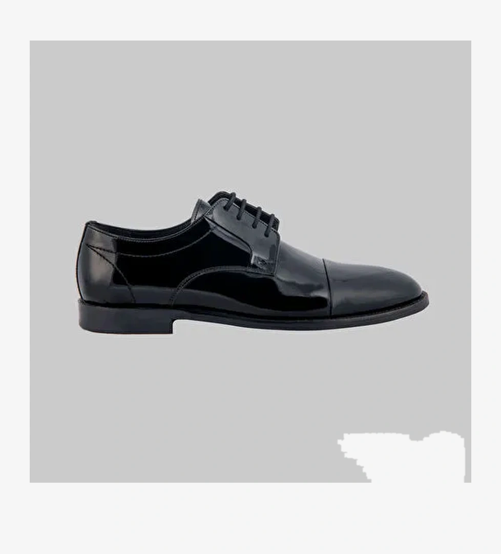 MİKROLİGHT KLASİK SİYAH AYAKKABI - Görsel 1