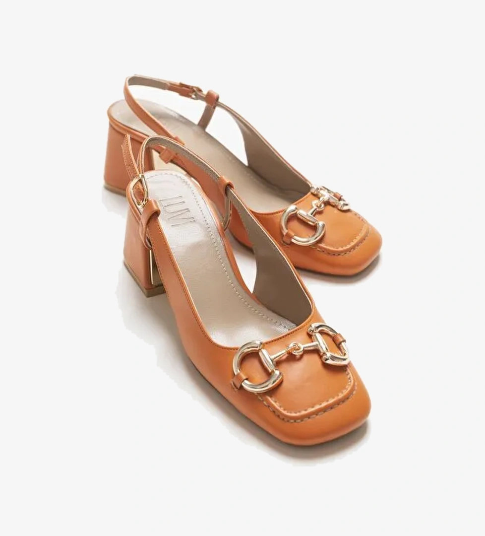 Luvi Shoes Beyaz Kadın Topuklu Ayakkabı 130-7200 - Görsel 1