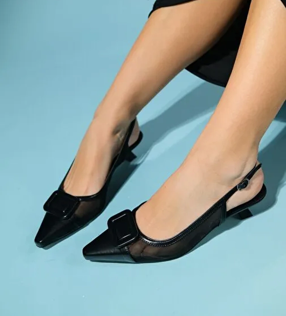 Luvi Shoes Kırmızı Kadın Topuklu Ayakkabı 124-6355 - Görsel 1