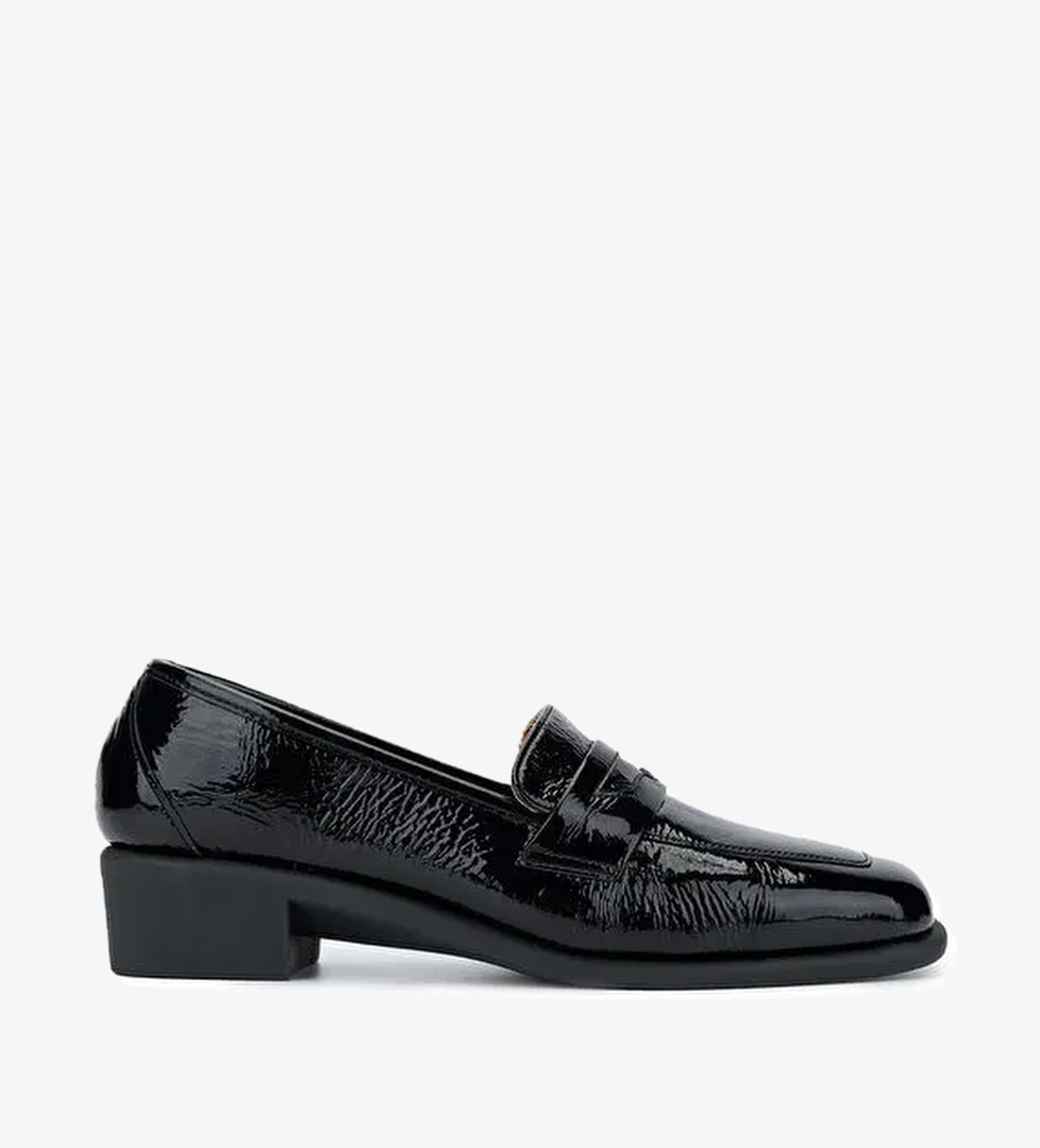 Relax Anatomic Bordo Kadın Rugan Topuklu Ayakkabı 611 E3607-03 BN AYK SK24/25 - Görsel 1