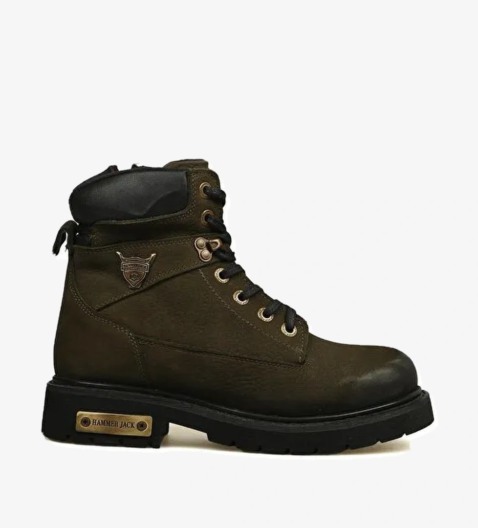 Hammer Jack Hakiki Deri Haki Nubuk Kadın Bot - Görsel 1