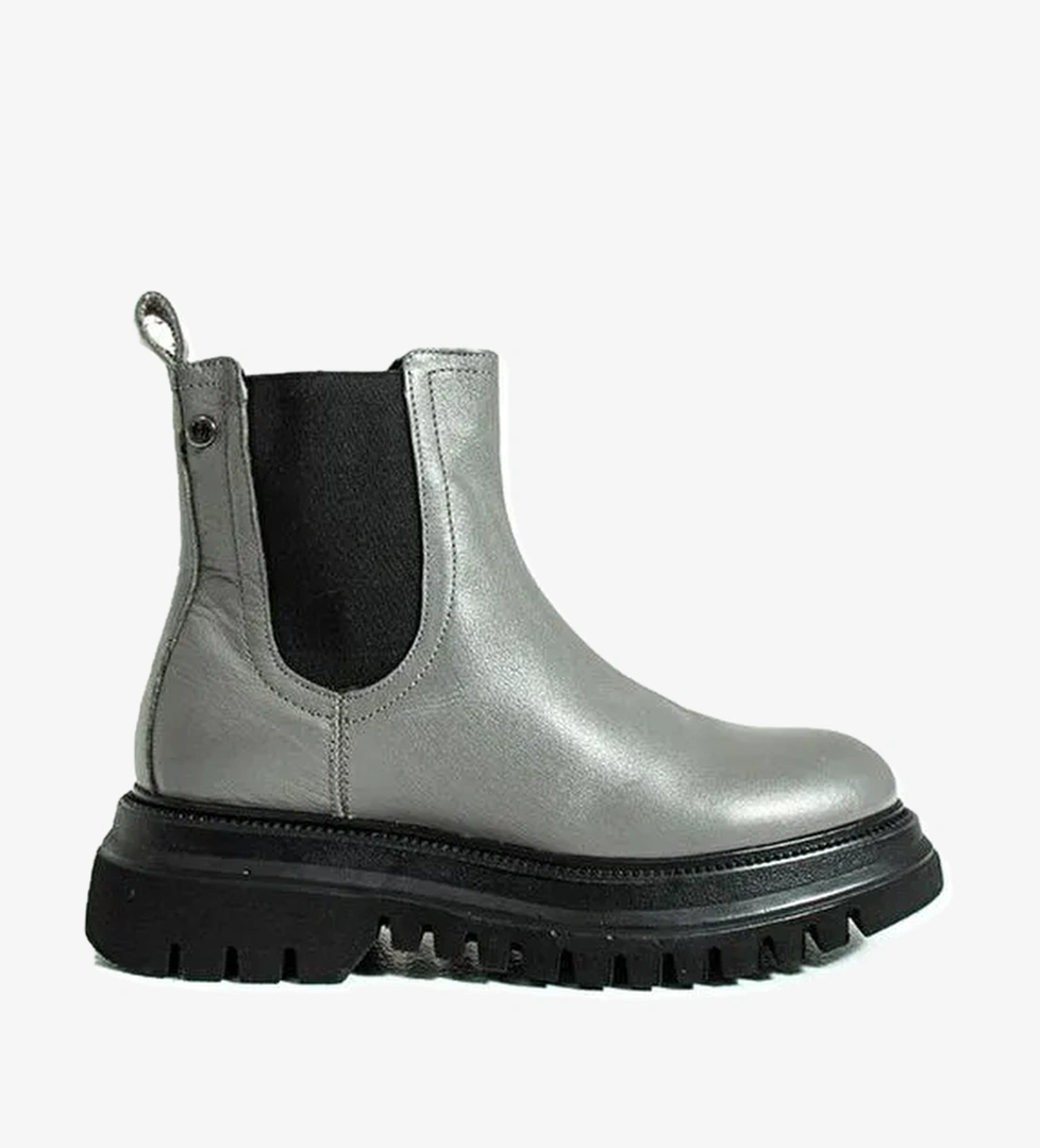 Hammer Jack Diana Hakiki Deri Gri Nice Kadın Bot - Görsel 1