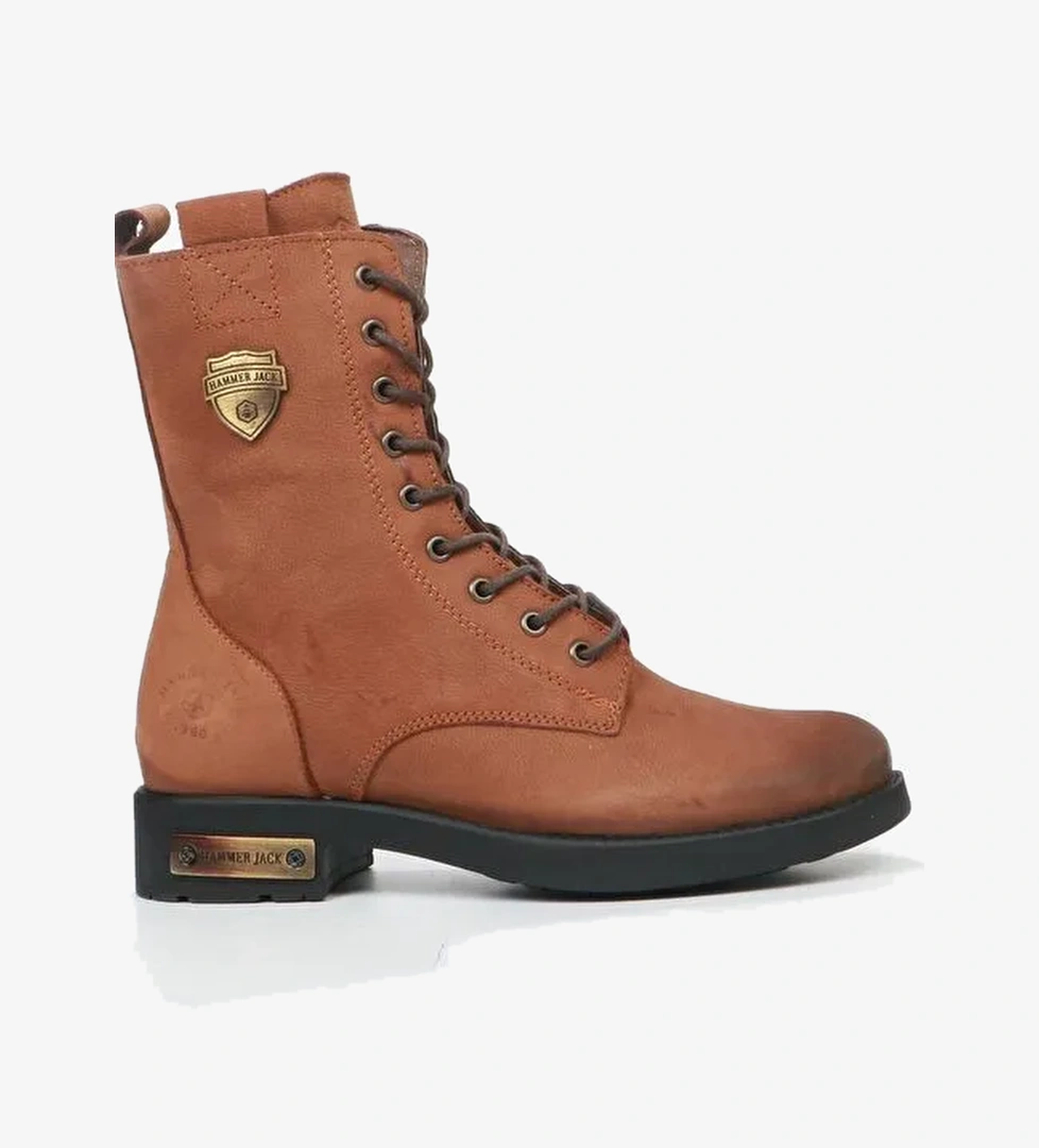 Hammer Jack Della Hakiki Deri Taba Kadın Bot - Görsel 1