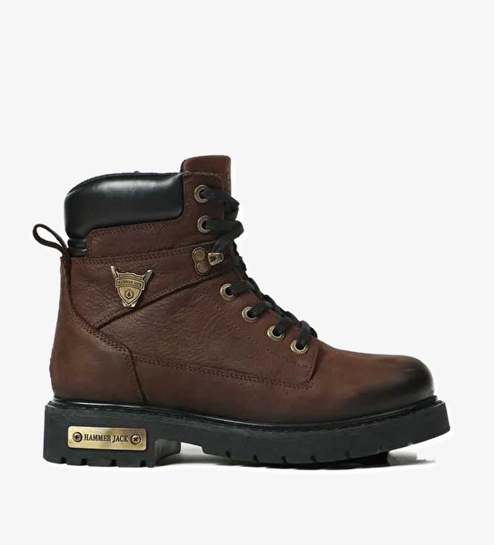 Hammer Jack Hakiki Deri Kahverengi Kadın Bot - Görsel 1