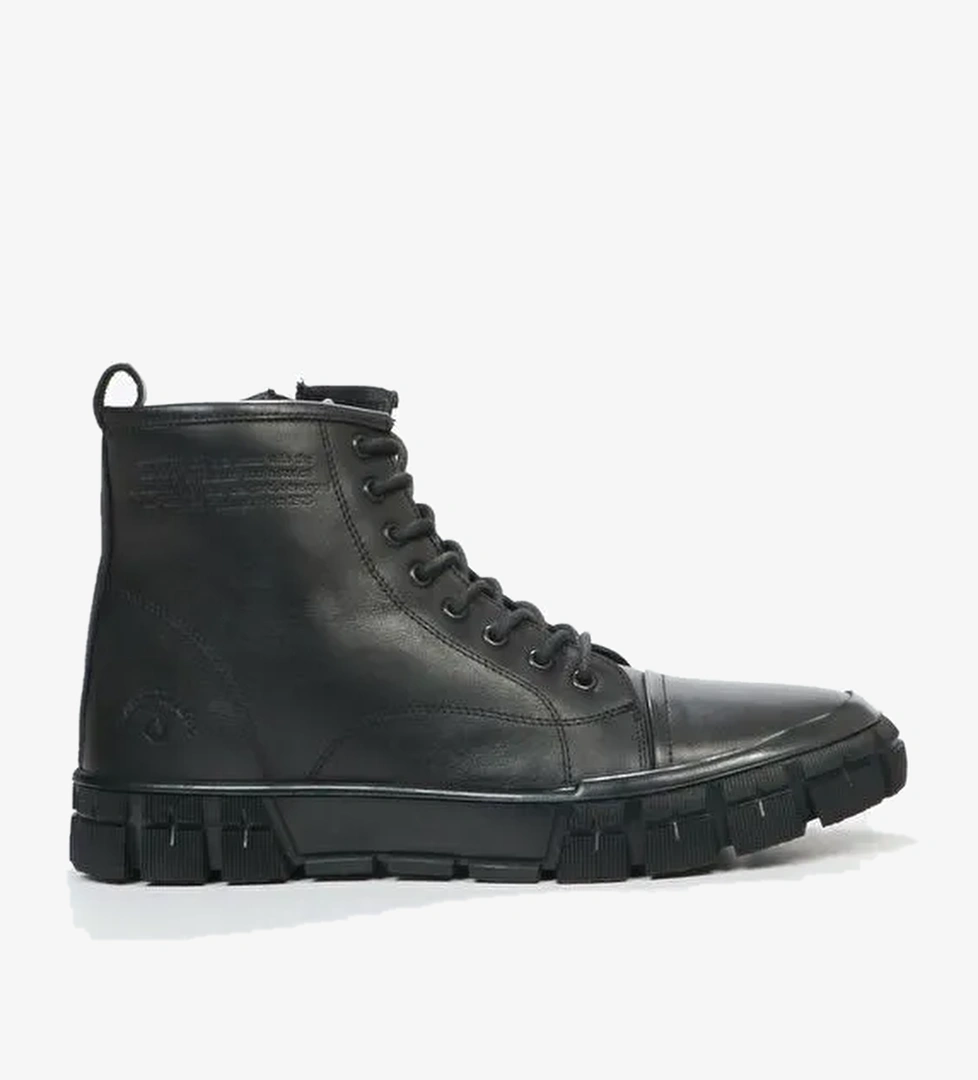 Hammer Jack Sanoro Hakiki Deri Siyah Outdoor Erkek Bot - Görsel 1