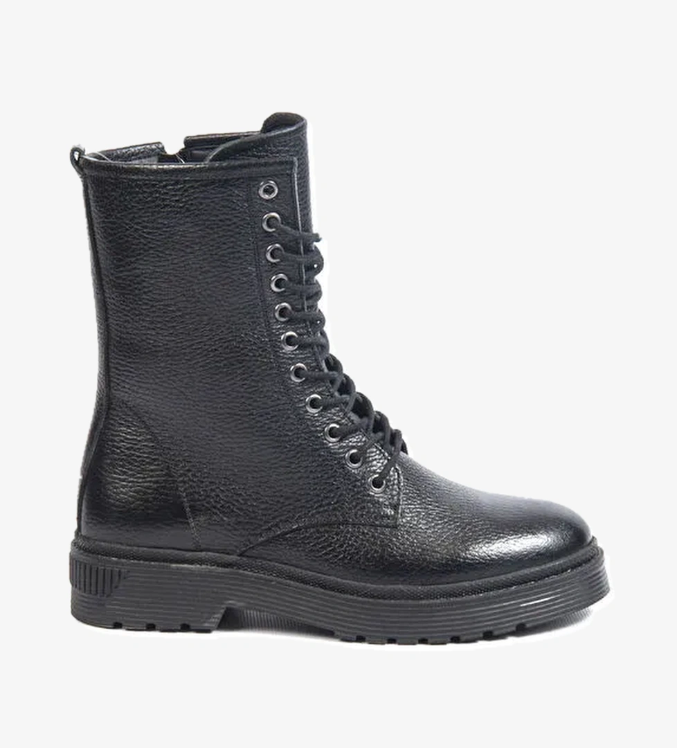 Bulldozer Bulldozer Siyah Kadın Deri Bot BUL-250605 model görseli