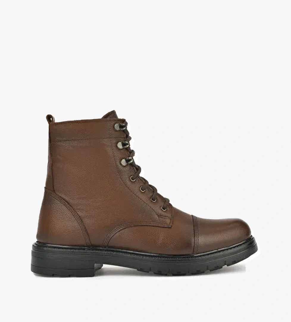 Ziya, Erkek Hakiki Deri Bot 1431040ZK1800 Taba - Görsel 1