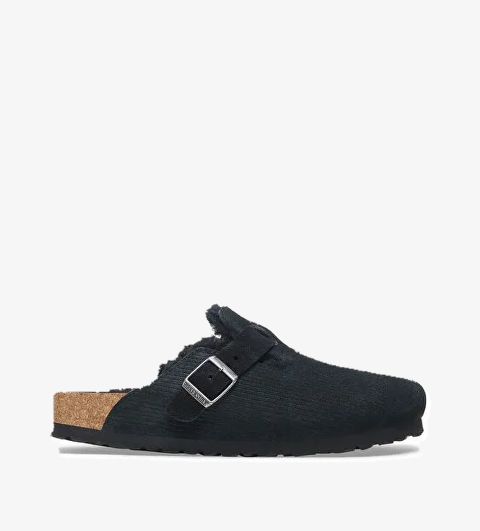 Birkenstock Birkenstock Siyah Erkek Süet Ev Terliği BOSTON TEDDY VL GEPRÄGT model görseli