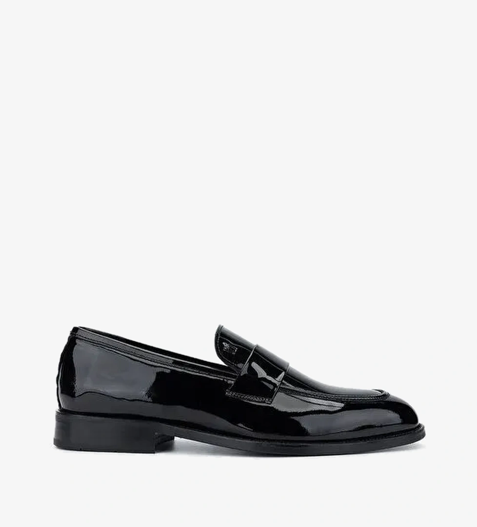 Valmenti Siyah Erkek Rugan Loafer 756 0610 ERK AYK SK24-25