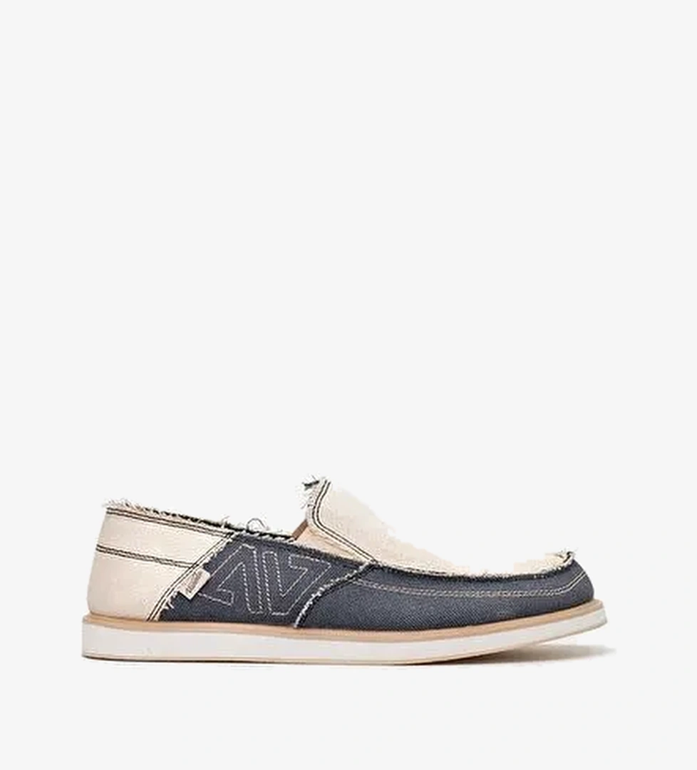 1331 VANEDA LINEN ESPADRIL KETEN ERKEK AYAKKABI LACIVERT - Görsel 1