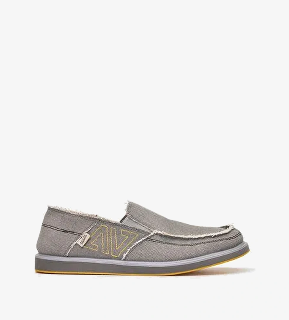 1331 VANEDA LINEN ESPADRIL KETEN ERKEK AYAKKABI GRI - Görsel 1