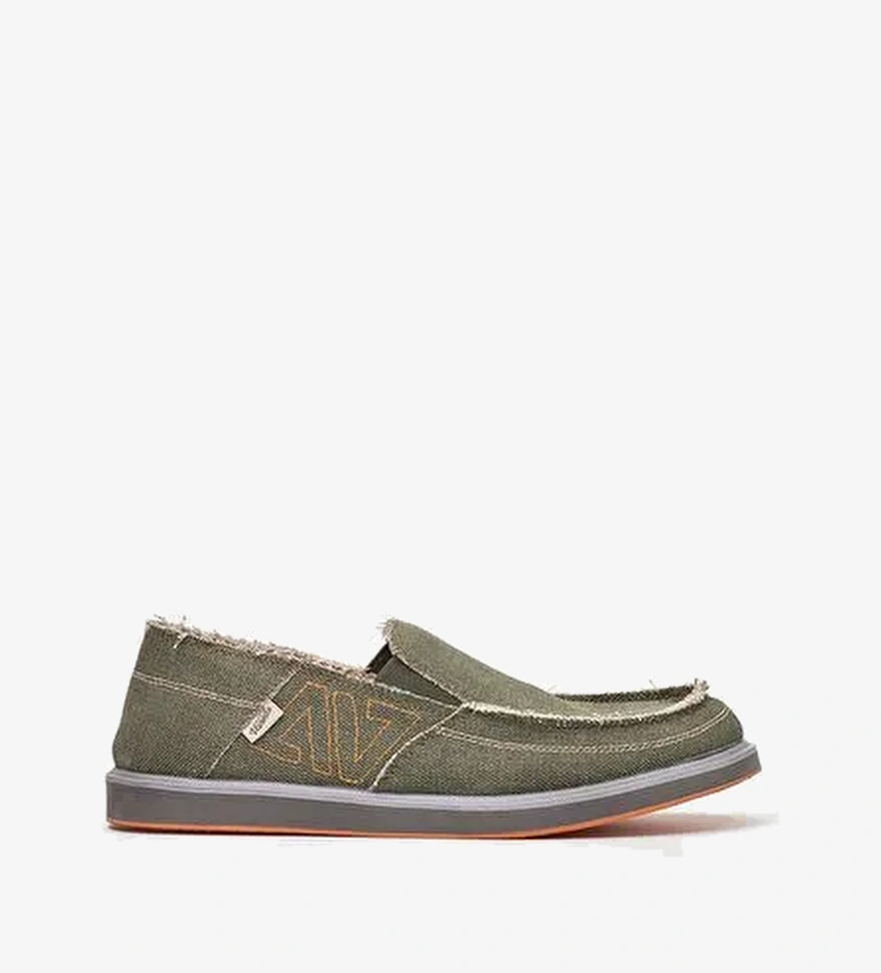 1331 VANEDA LINEN ESPADRIL KETEN ERKEK AYAKKABI HAKI - Görsel 1