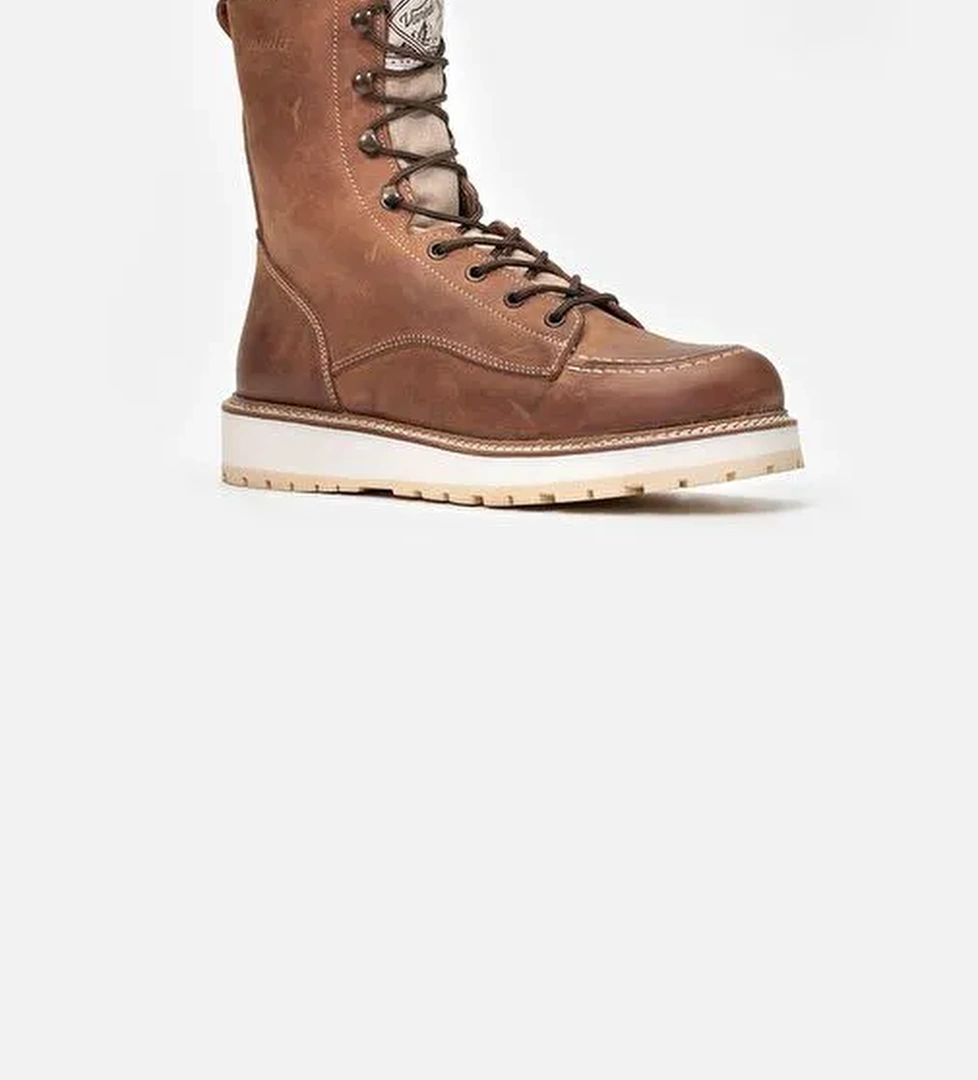 1185 LIFESTYLE LONG CRAZY ERKEK BOT KIZIL TABA - Görsel 1