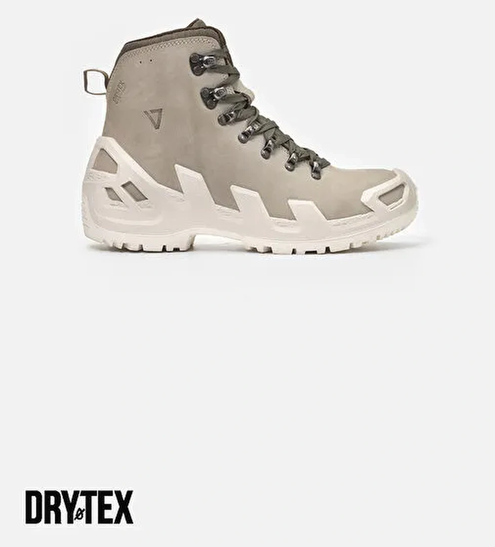 1240 V-CLUTCH PRO MID NUBUK KADIN BOT ACIK GRI - Görsel 1