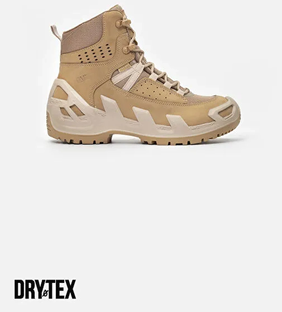 1192 V-CLUTCH PRO MID ON DUTY NUBUK ERKEK BOT BEJ - Görsel 1