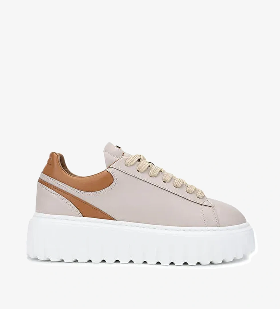 Tamer Tanca Kadın Deri/Suni Nude Sneakers & Spor Ayakkabı - Görsel 1