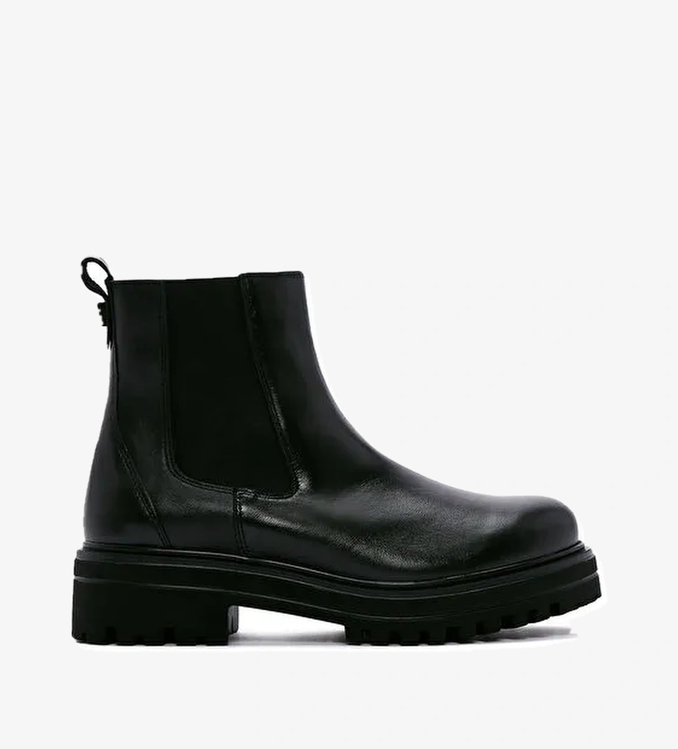 Kadın Siyah Deri Chelsea Bot 24WFD235618 - Görsel 1