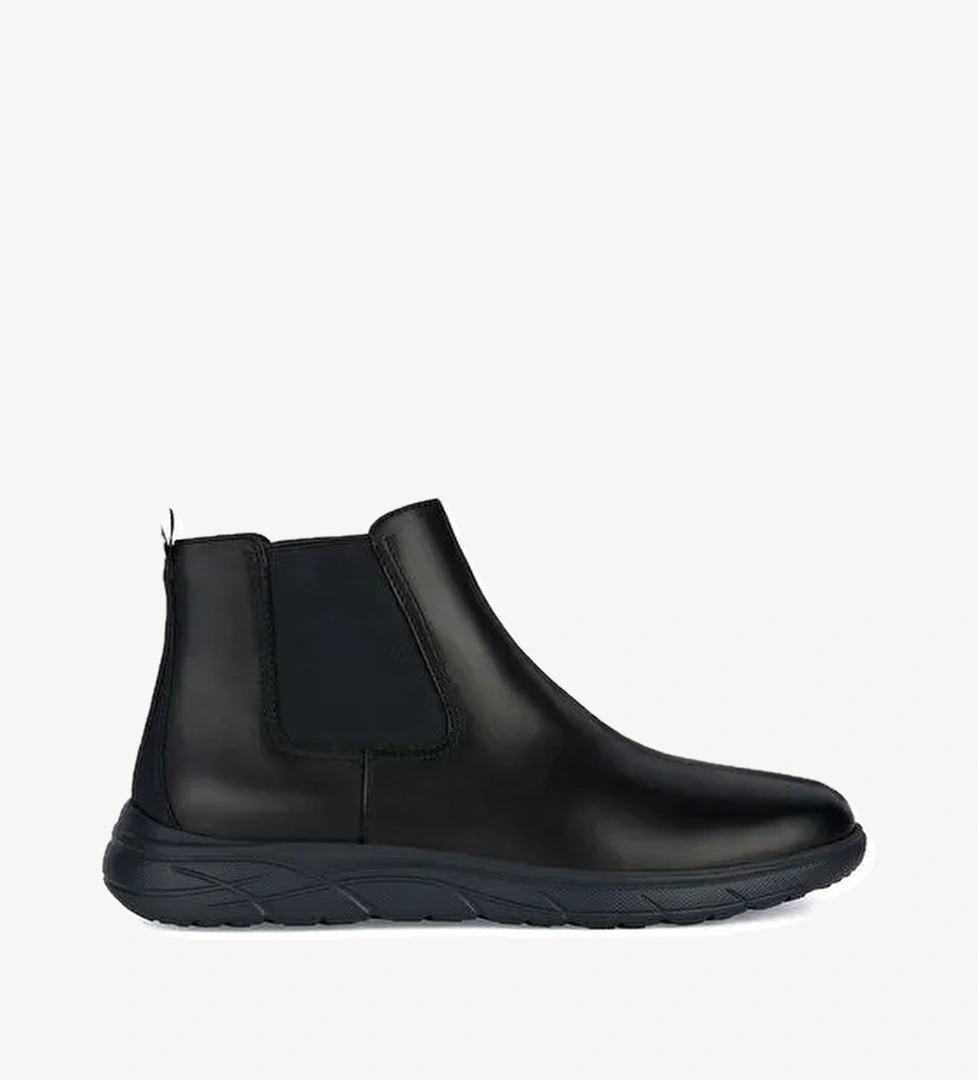 Geox Erkek Siyah U Portello Deri Chelsea Bot U36E1A00043C9999 - Görsel 1