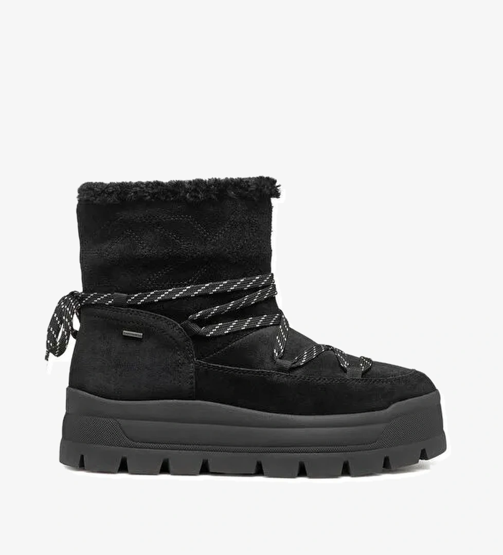 Geox Geox Kadın Siyah Spherica Ec7.1 Abx Kürklü Waterproof Süet Deri Bot D46WSA00022C9999 | Boyner Siyah - 1. görsel