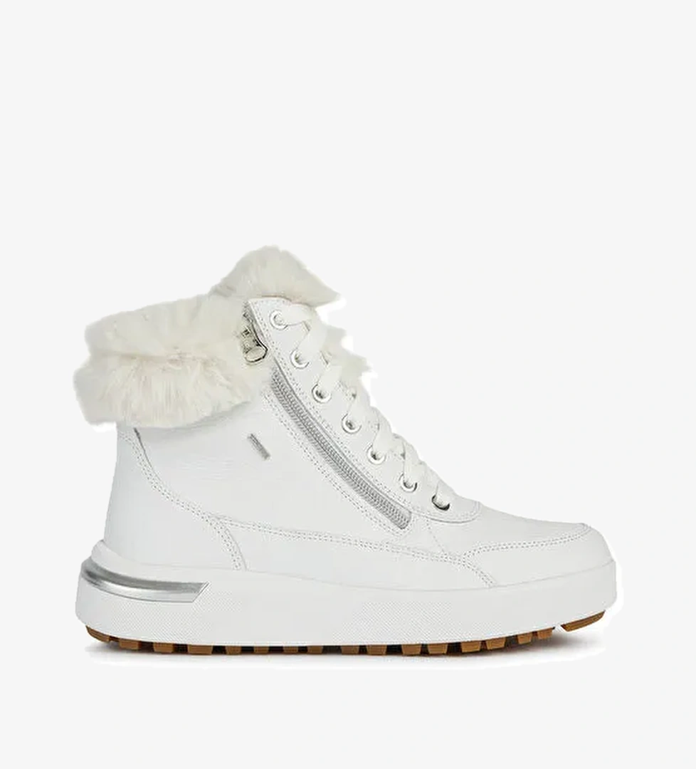 Geox Kadın Beyaz Dalyla Abx Bağcıklı Waterproof Deri Bot D26QSA00046C1000 - Görsel 1