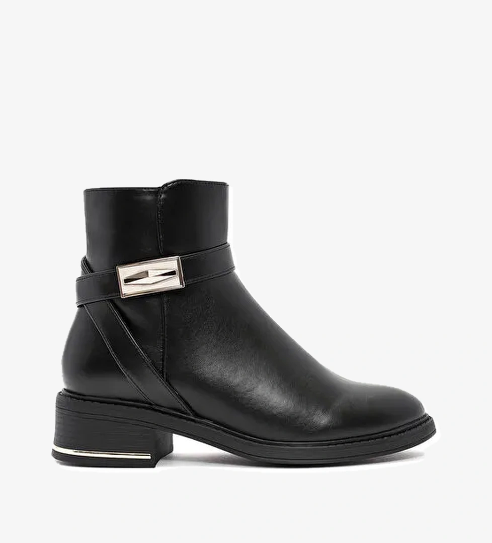 Derimod Derimod Kadın Siyah Fermuarlı Toka Detaylı Bot 24WFE401918 | Boyner Siyah - 1. görsel