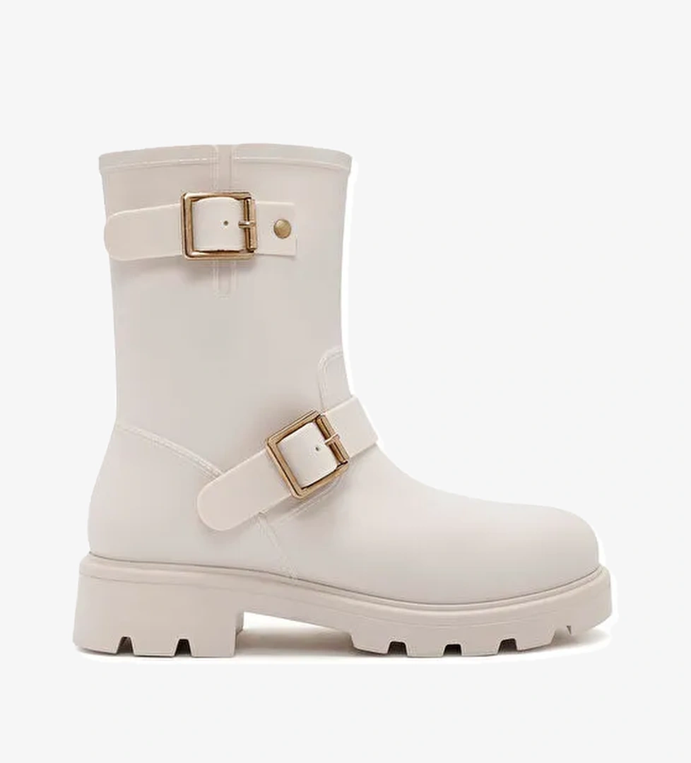 Kadın Krem Toka Detaylı Yağmur Botu 24WFE4751PV - Görsel 1