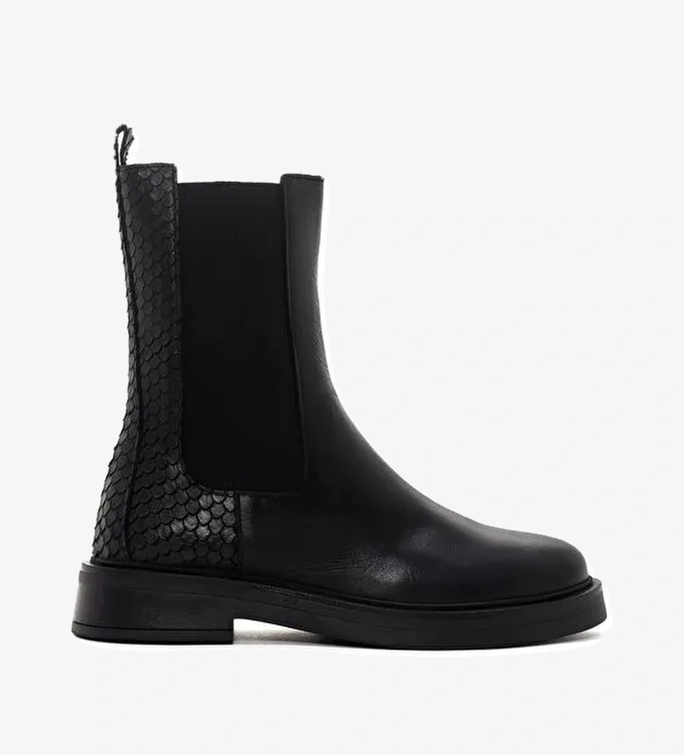 Derimod Derimod Kadın Siyah Deri Chelsea Bot 24WFD200014 | Boyner Siyah - 1. görsel