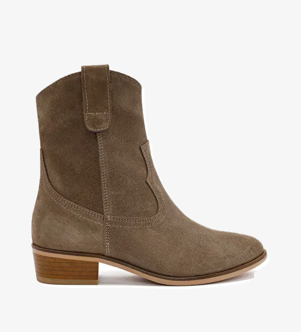 Derimod Derimod Kadın Vizon Süet Deri Kovboy Bot 24WFD150510 | Boyner Vizon - 1. görsel