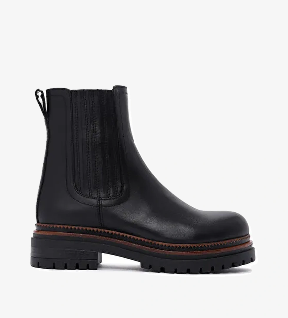 Derimod Derimod Kadın Siyah Deri Chelsea Bot 24WFD181518 | Boyner Siyah - 1. görsel