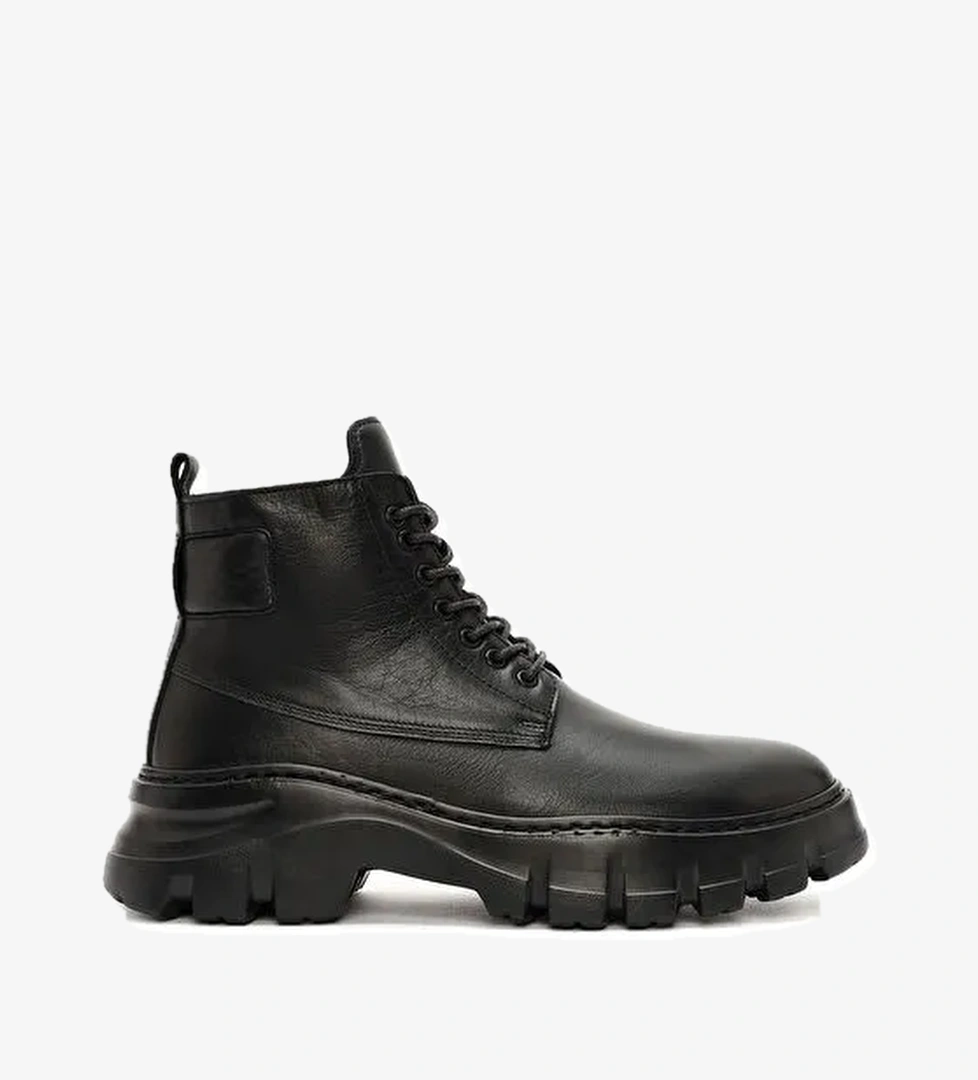 Derimod Derimod Erkek Siyah Bağcıklı Deri Casual Bot 24WFD641818 | Boyner Siyah - 1. görsel