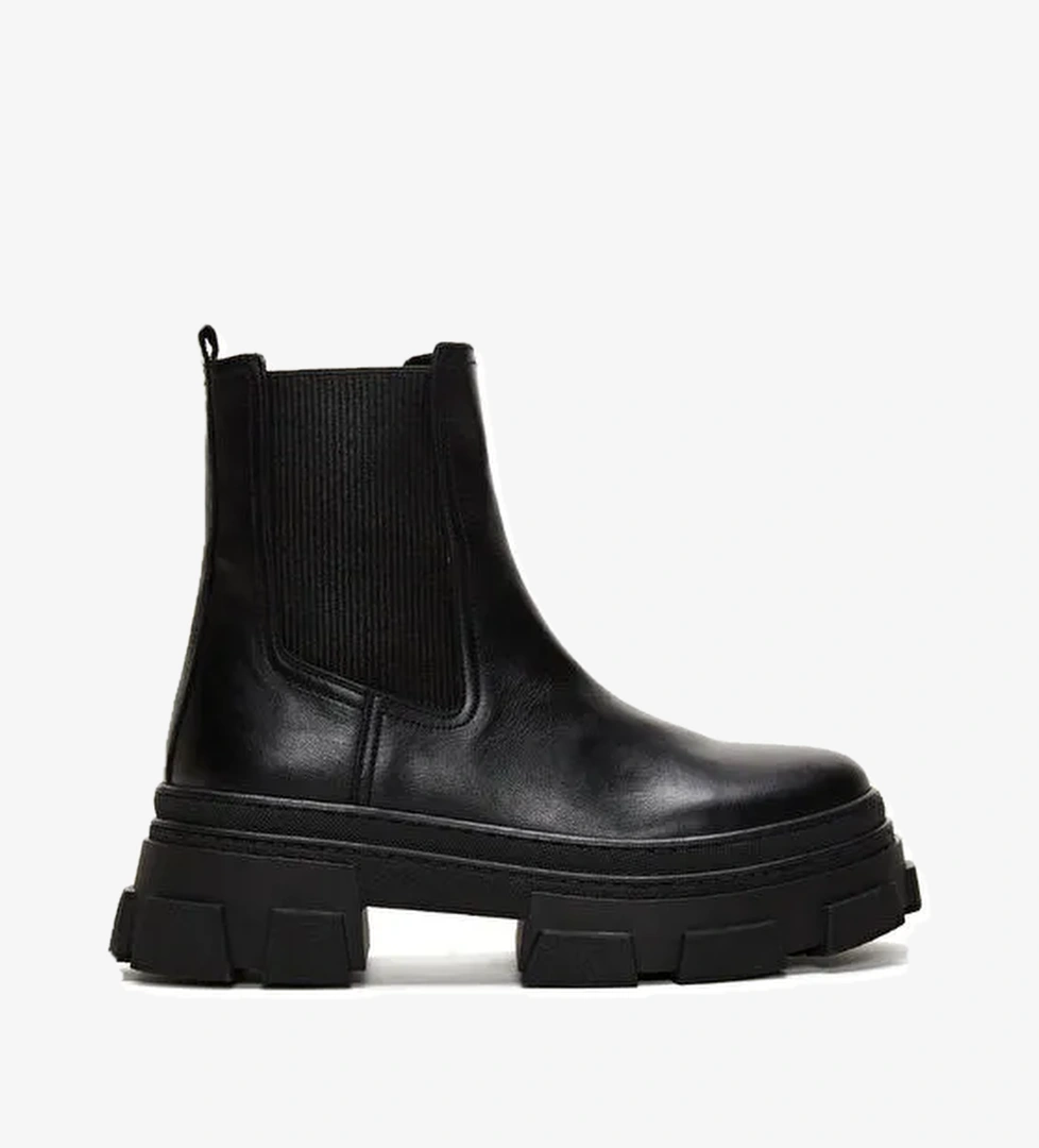 Derimod Derimod Kadın Siyah Kalın Taban Deri Chelsea Bot 24WFD130918 | Boyner Siyah - 1. görsel