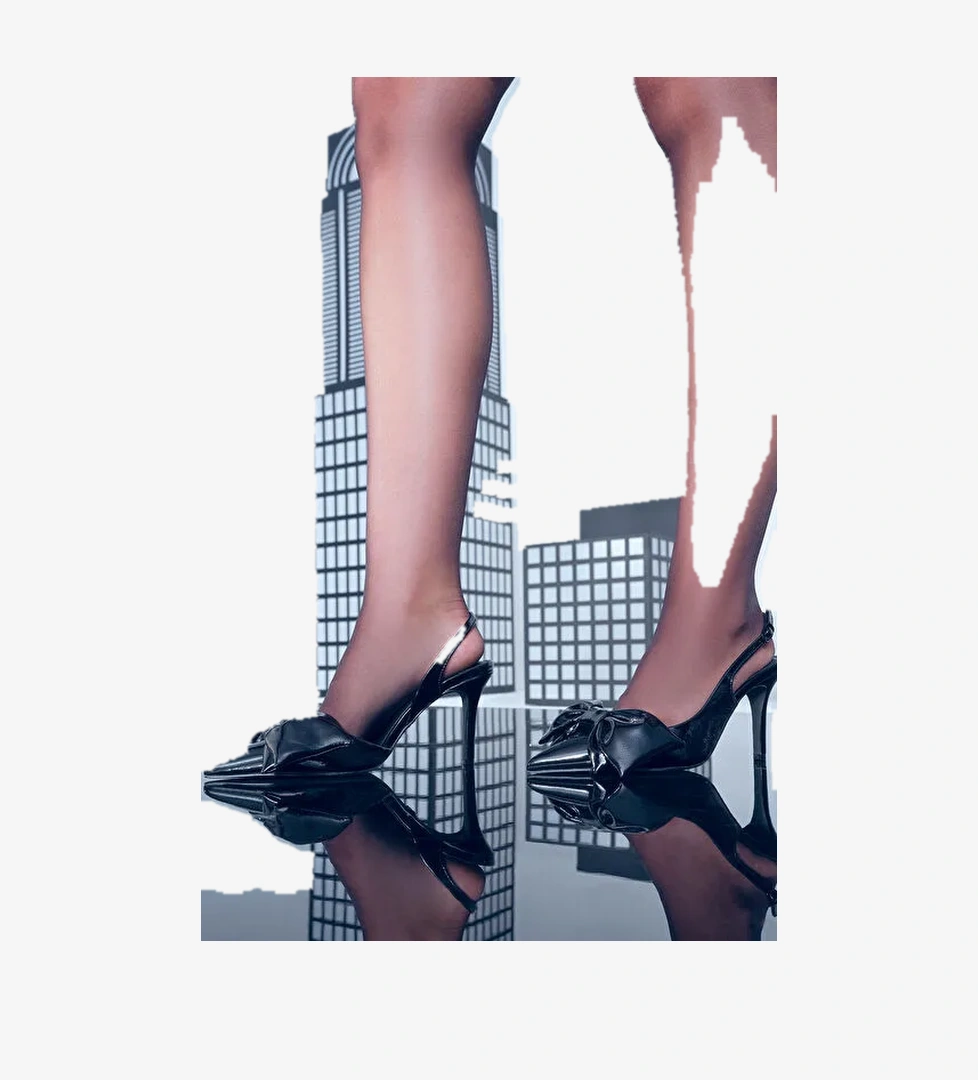 Derimod Derimod Siyah Bej Kadın Topuklu Ayakkabı 24WFD440216 | Boyner Siyah - 1. görsel