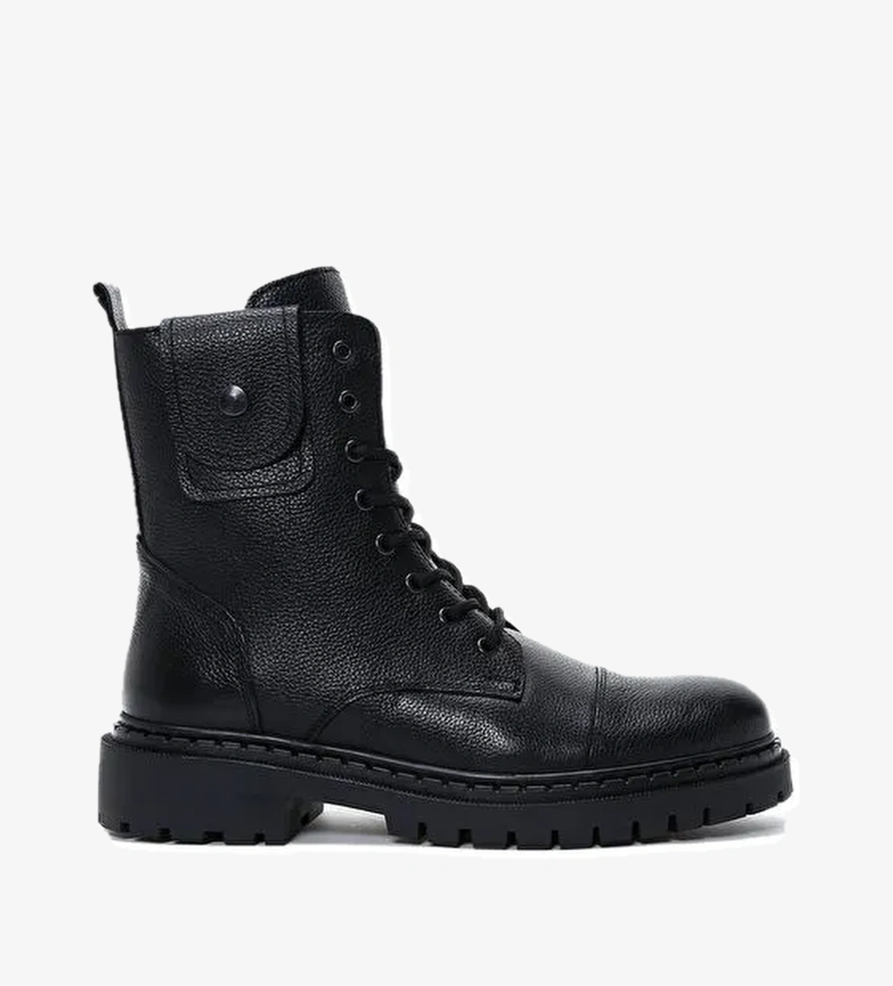 Derimod Siyah Erkek Deri Postal 24WFD700318 - Görsel 1