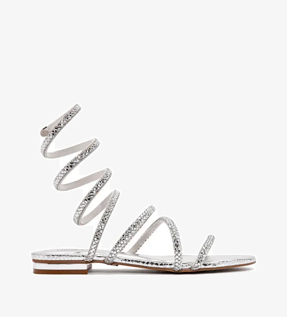 Derimod Derimod Gümüş Kadın Sandalet 24SFD4429TS Sandalet & Terlik | Boyner Gümüş - 1. görsel