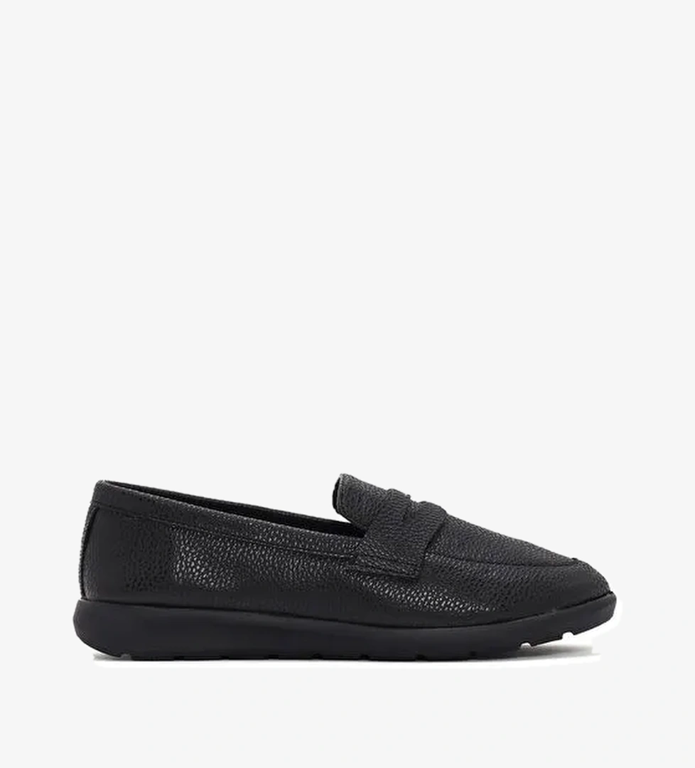 Kadın Siyah Maskülen Loafer 24SFE4025FT - Görsel 1
