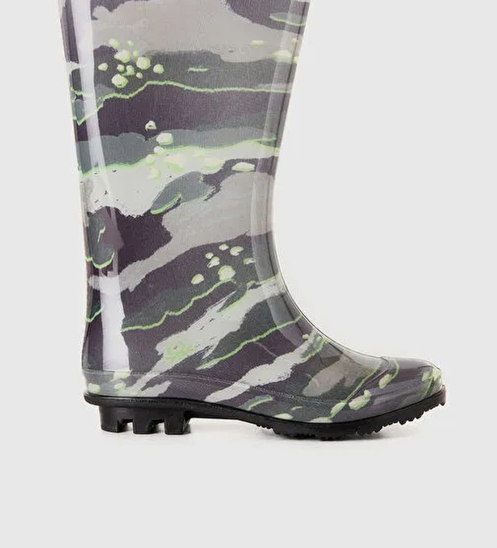 Unisex Mavi Mix Yağmur Çizmesi - Görsel 1