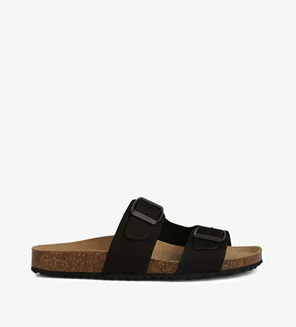 Geox Kadın Siyah D Brionia Nubuk Deri Terlik D35LSL00032C9999 - Görsel 1