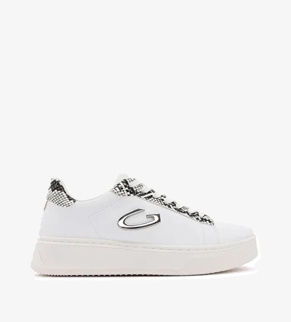 Alberto Guardiani Beyaz Kadın Deri Sneaker G03G100017 - Görsel 1