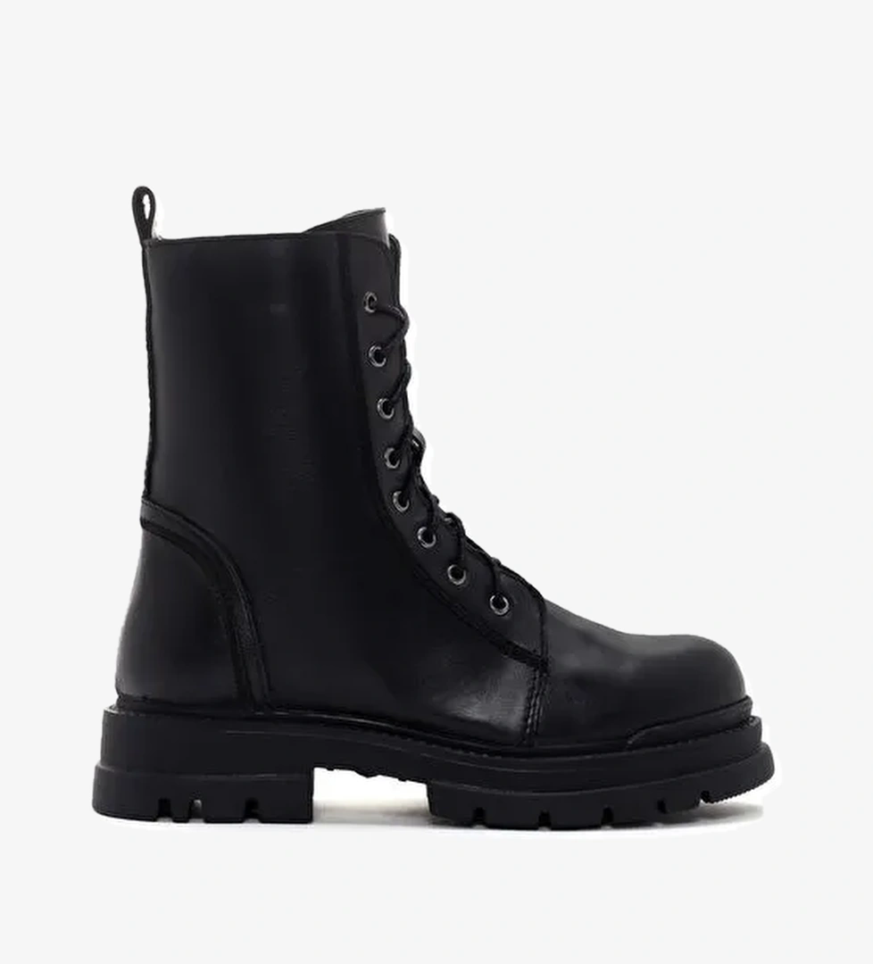 Derimod Derimod Kadın Siyah Fermuarlı Deri Postal Bot 23WFD184818 | Boyner Siyah - 1. görsel