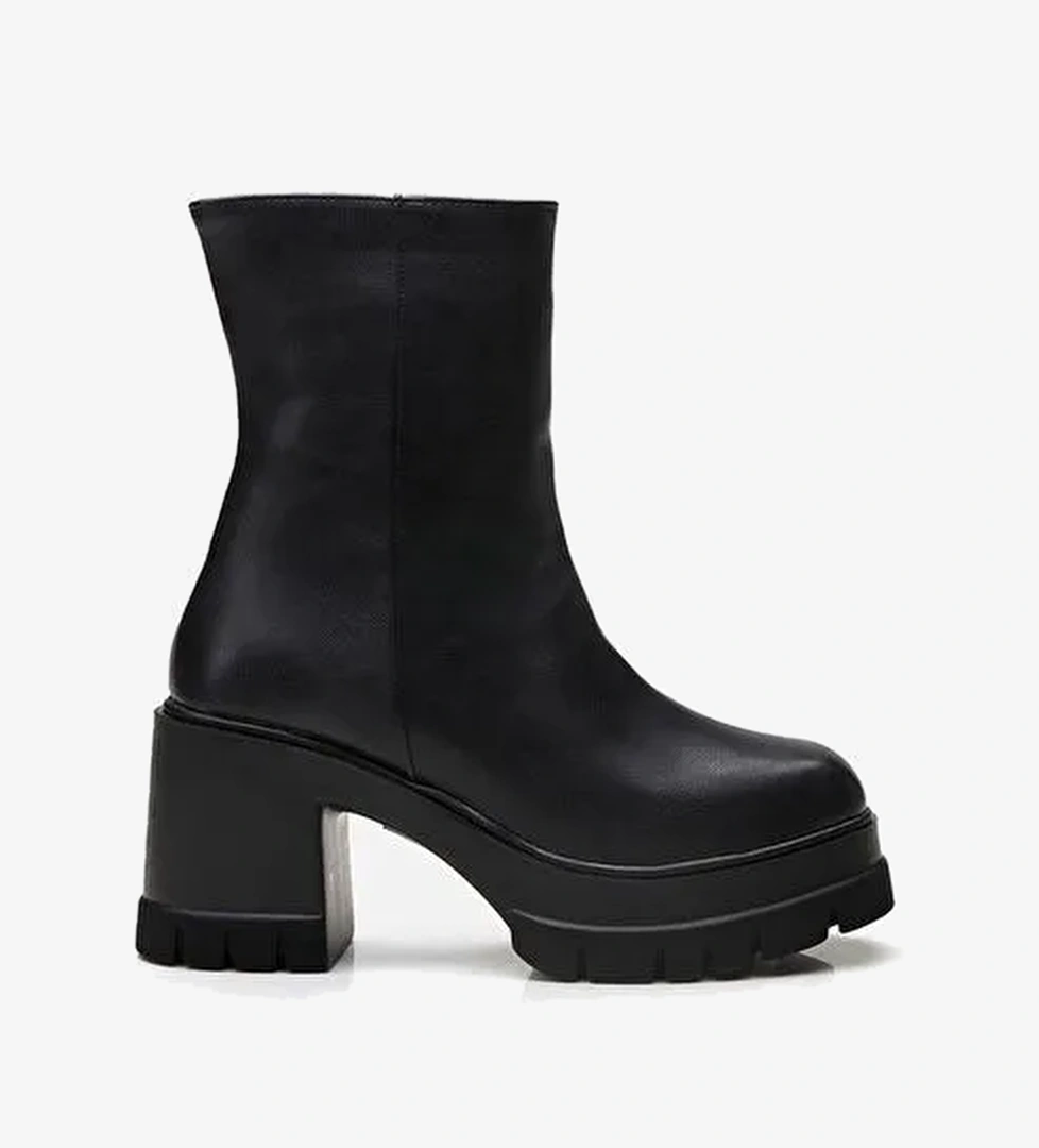 Siyah Kadın Topuklu Bot - Görsel 1