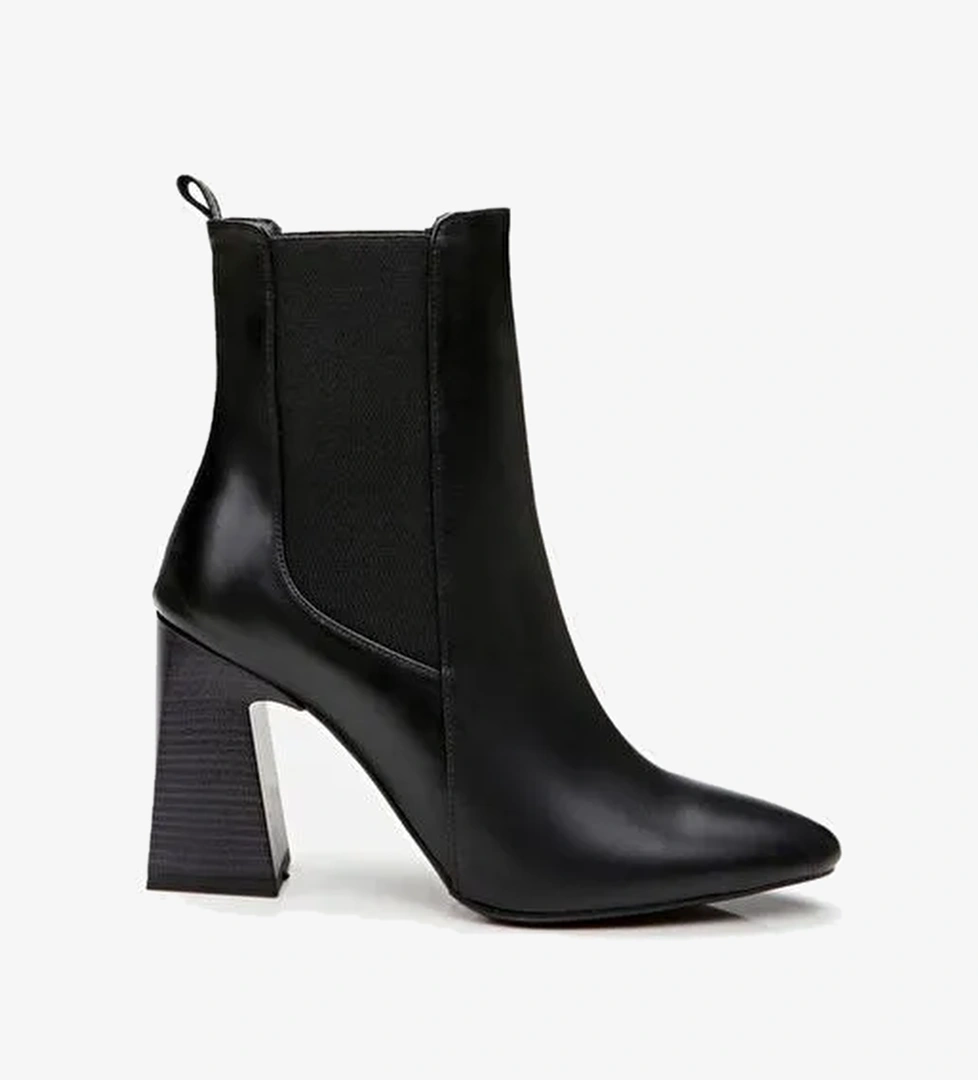 Siyah Kadın Topuklu Bot - Görsel 1
