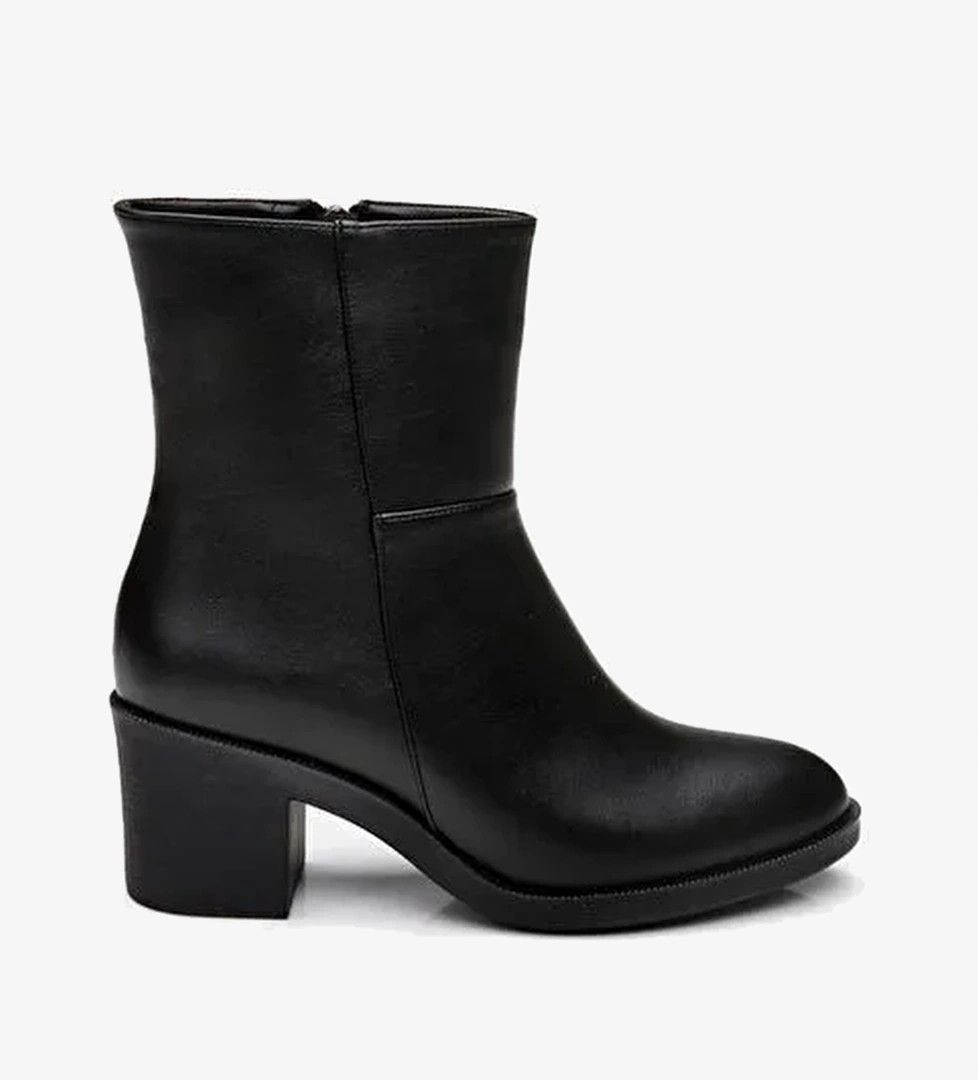 Siyah Kadın Topuklu Bot - Görsel 1