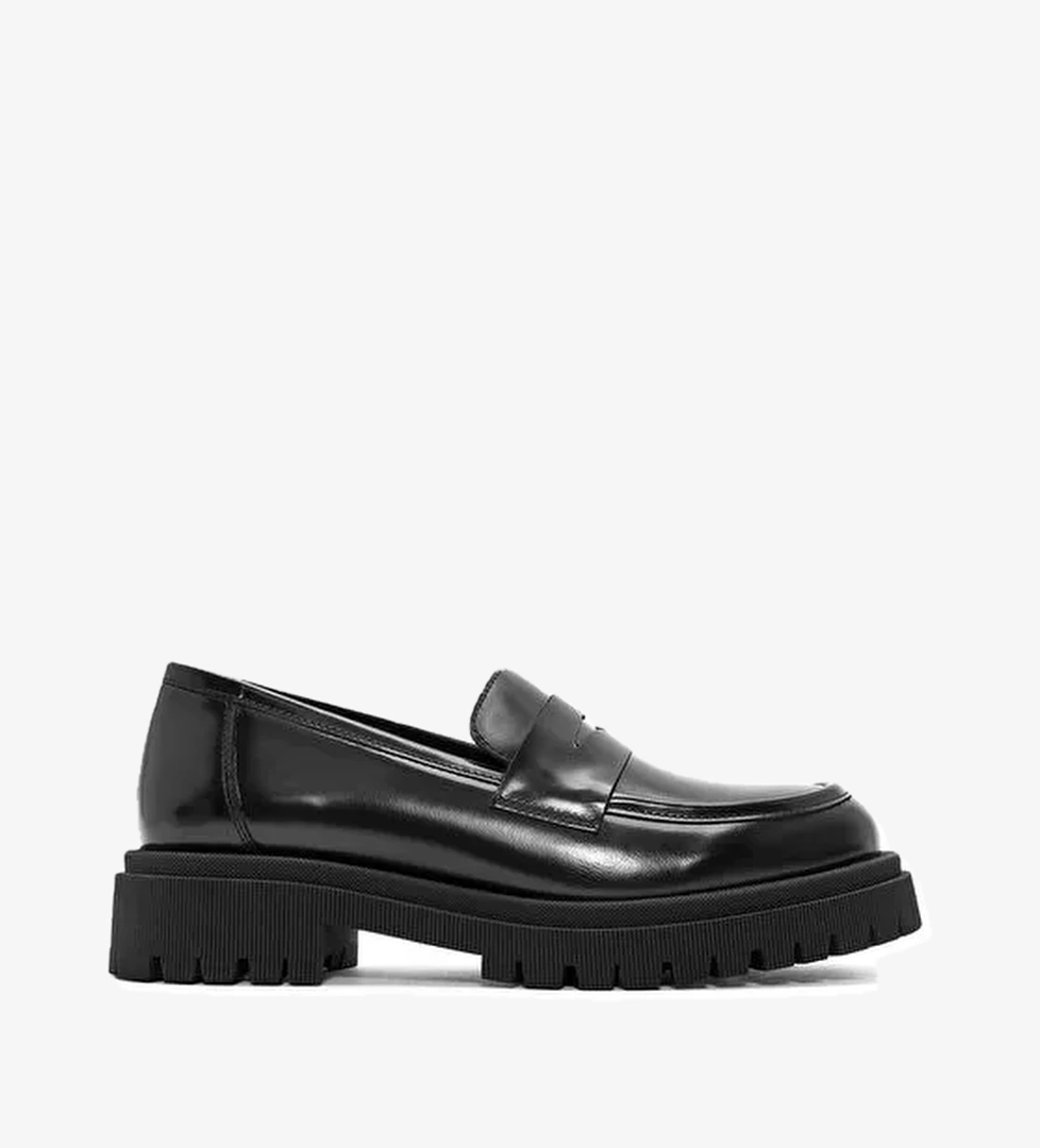 Derimod Derimod Siyah Kadın Deri Loafer 24WFD236322 | Boyner Siyah - 1. görsel