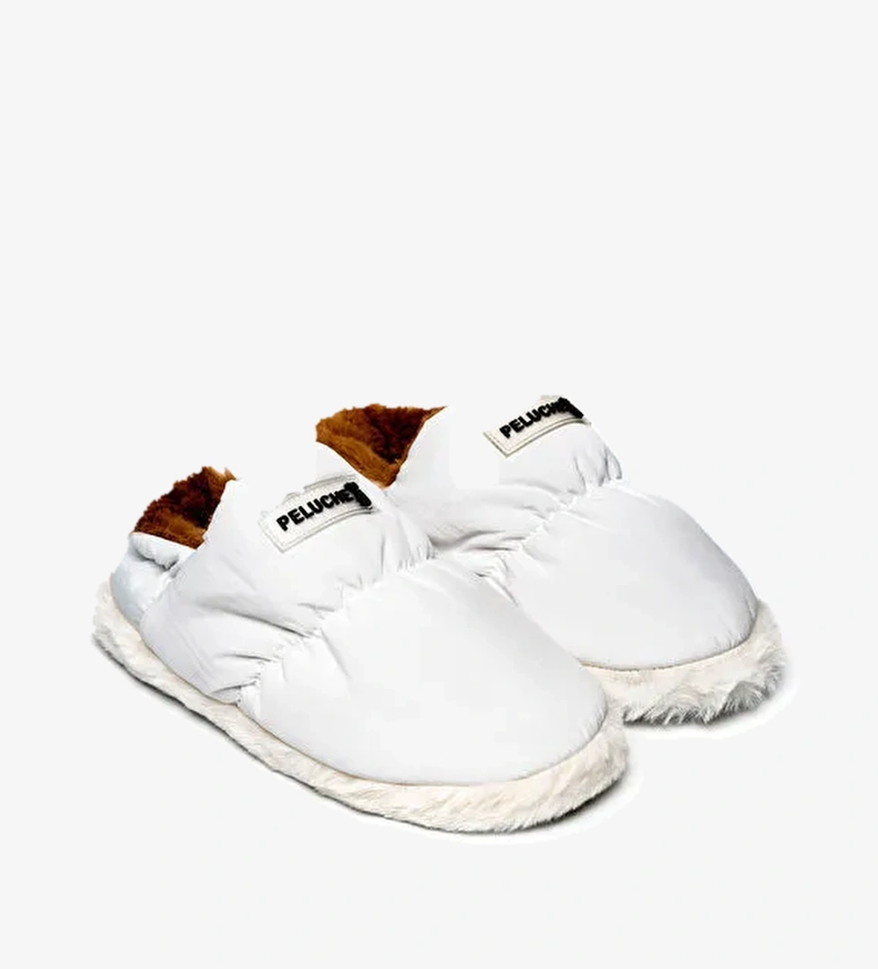 Peluche Peluche Beyaz Ayakkabı Kadın Terlik White Panduf Parachute Par-kbz Women Slipper model görseli