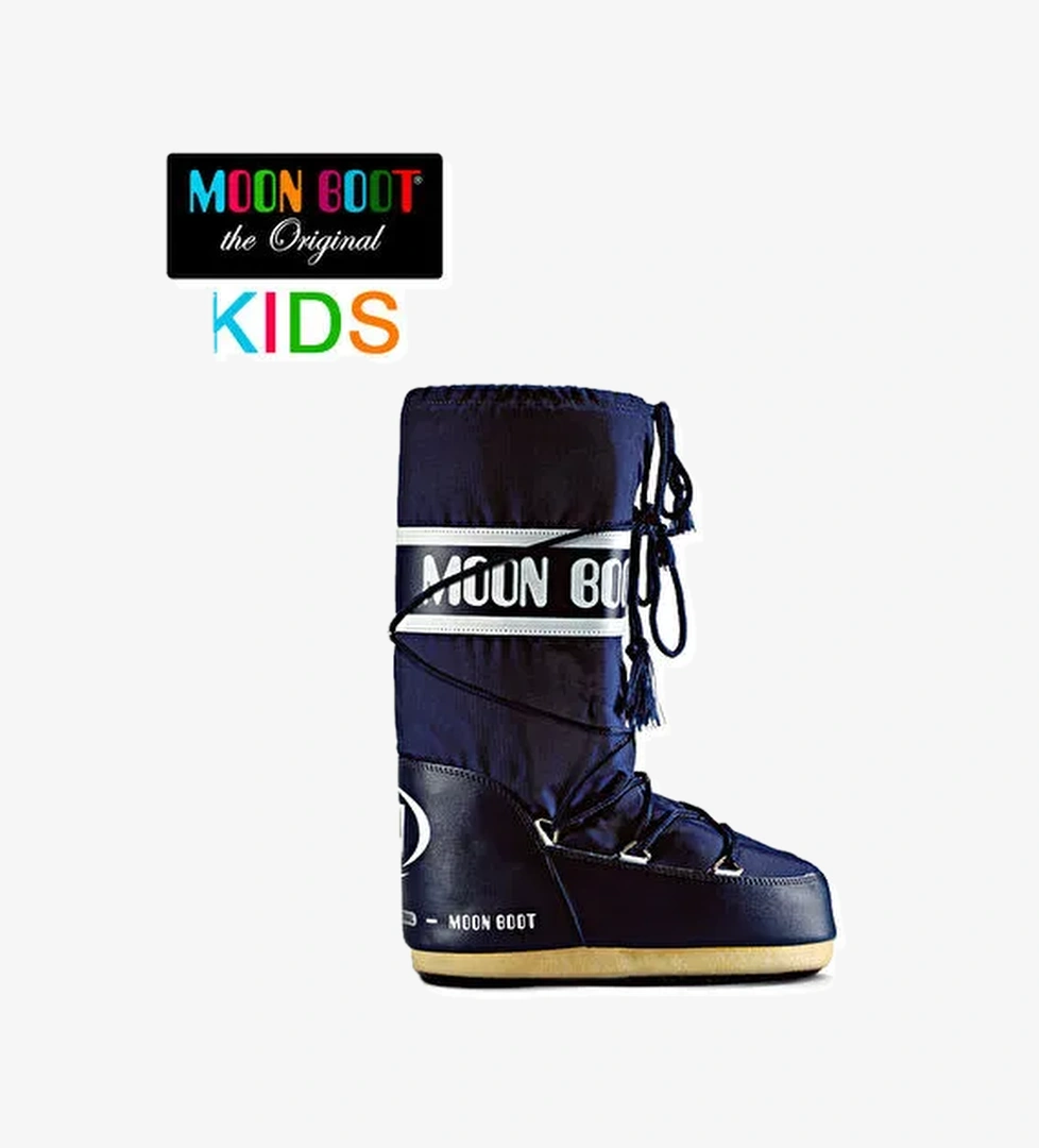 Erkek Çocuk Bot (Kar) 80D1400440-F003 Moon Boot Nylon Navy (23-26) - Görsel 1
