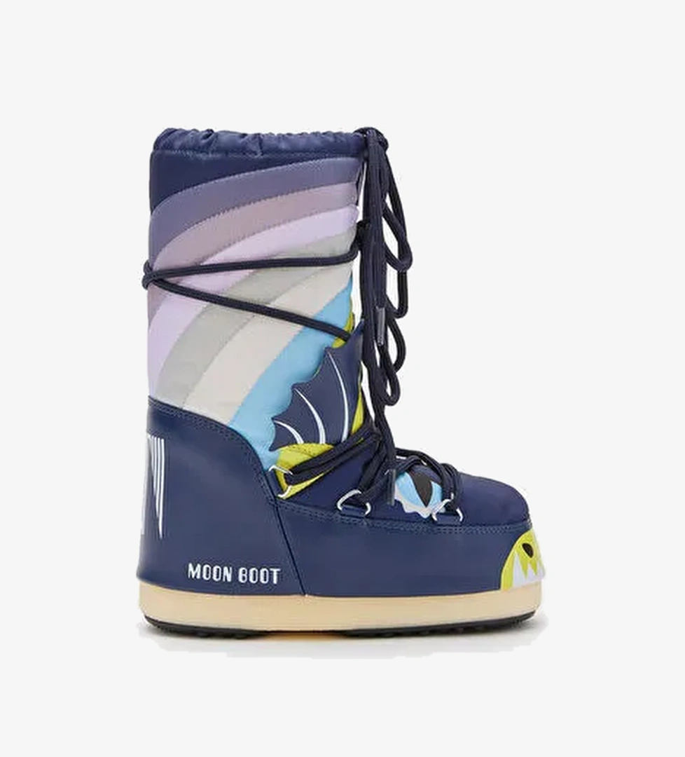 Kız Çocuk Bot (Kar) 80D3400280-FV21 Moon Boot Icon Dragon Blue/Multicolor (23-26) - Görsel 1